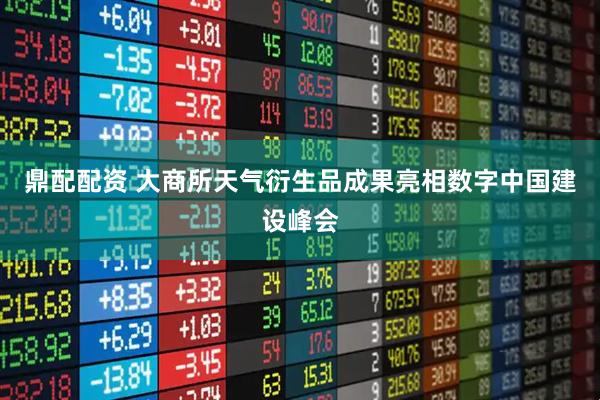 鼎配配资 大商所天气衍生品成果亮相数字中国建设峰会
